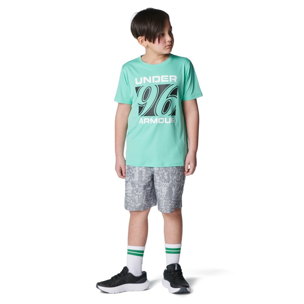 アンダーアーマー（UNDER ARMOUR）（キッズ）スピードストライド 96ロゴ ショートスリーブ Tシャツ 6005306 381