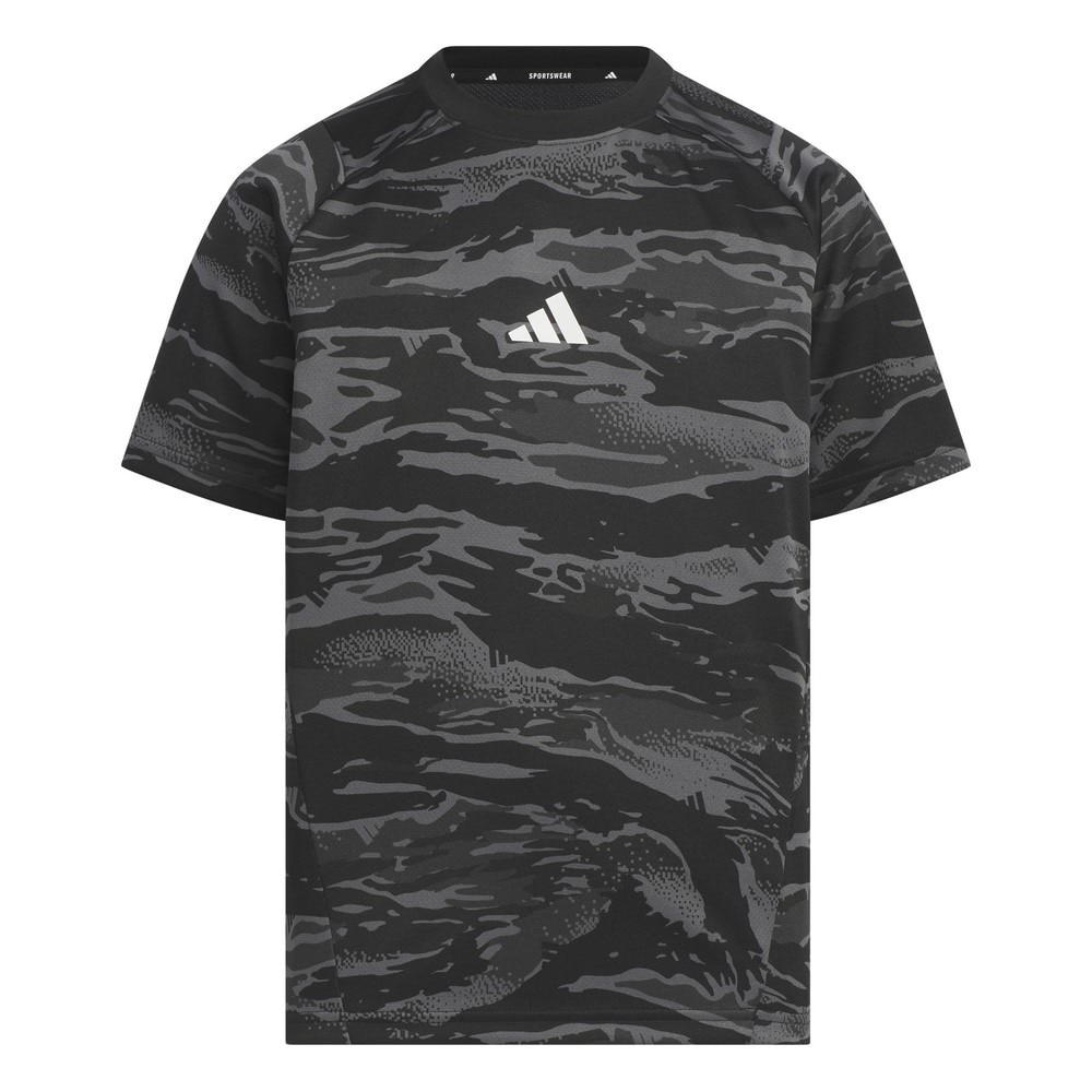 アディダス（adidas）（キッズ）ジュニア MH エッセンシャルズ カモ総柄プリント 半袖Tシャツ KCE62-JM4541