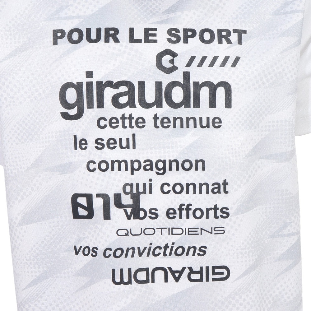 ジローム（GIRAUDM）（キッズ）ドライプラス15 メッシュ 半袖Tシャツ CT5S0051-TR865-GRJY WHT