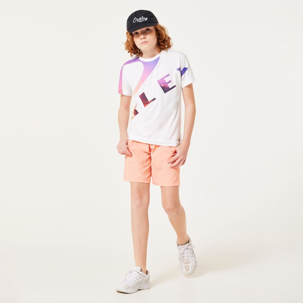 オークリー（OAKLEY）（キッズ）ジュニア QD 半袖 フォト Tシャツ FOA407710-100