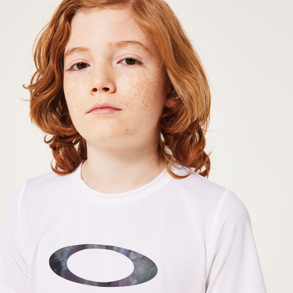 オークリー（OAKLEY）（キッズ）ジュニア テック COLD 半袖 ELLIPSE Tシャツ 9.0 FOA407716-100