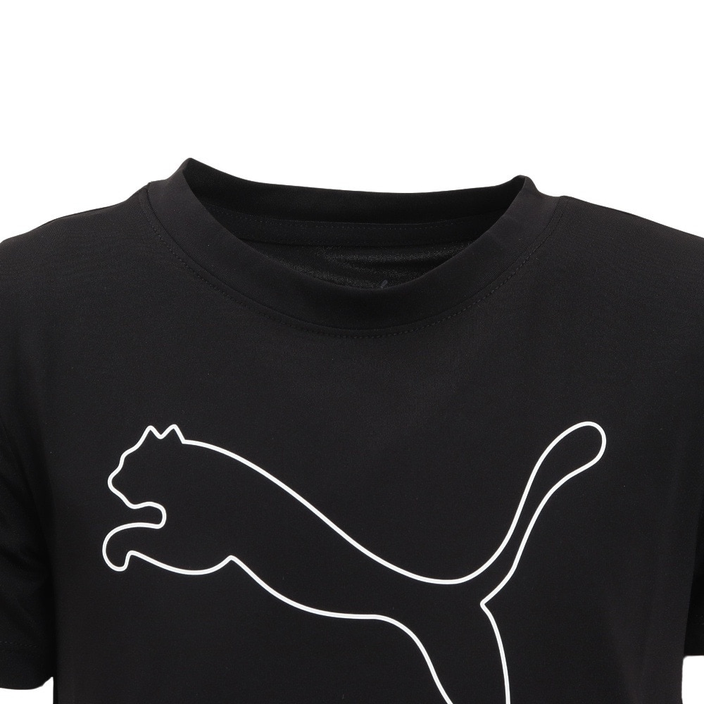 プーマ（PUMA）（キッズ）ジュニア TAD ESS キャットロゴ 半袖Tシャツ 527192 01 BLK