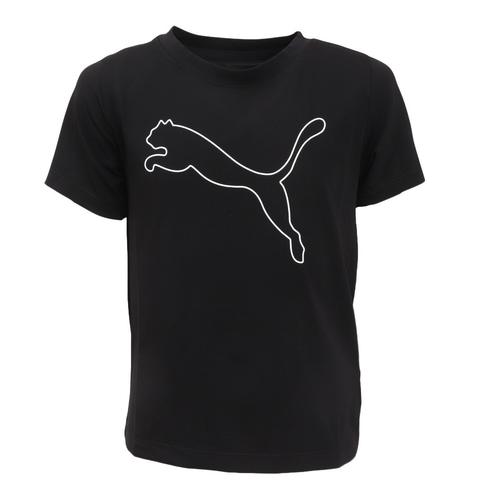 プーマ（PUMA）（キッズ）ジュニア TAD ESS キャットロゴ 半袖Tシャツ 527192 01 BLK