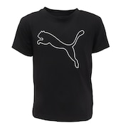 (キッズ)ジュニア TAD ESS キャットロゴ 半袖Tシャツ 527192 01 BLK
