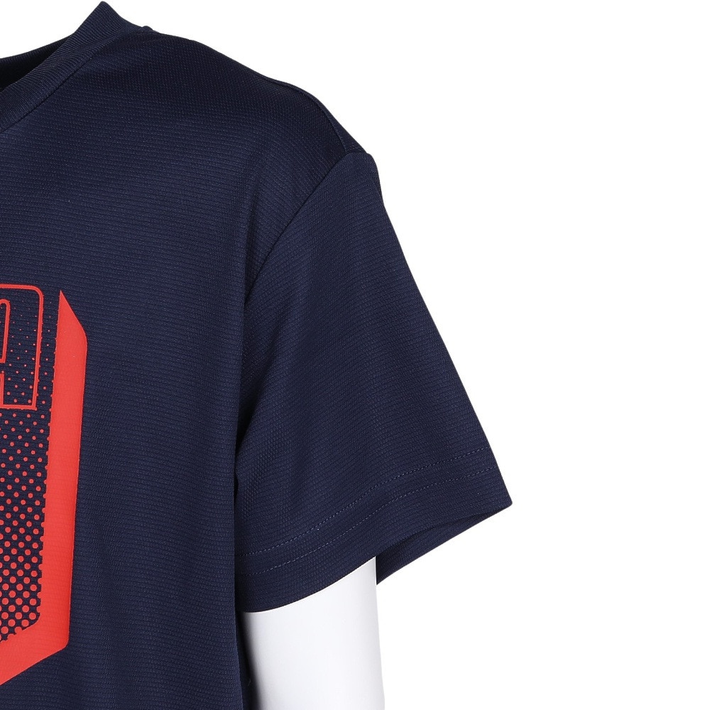 プーマ（PUMA）（キッズ）ジュニア ACTIVE ポリ グラフィックTシャツ 686981 06 NVY