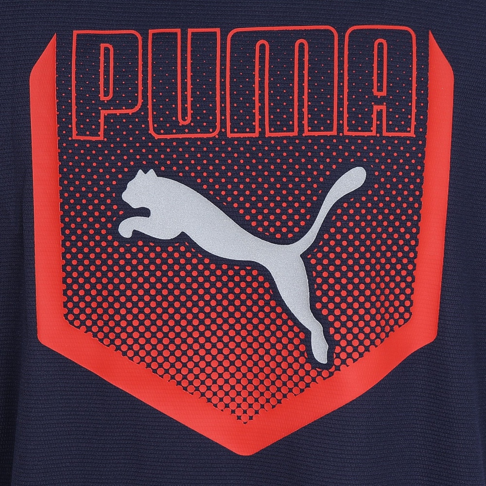 プーマ（PUMA）（キッズ）ジュニア ACTIVE ポリ グラフィックTシャツ 686981 06 NVY