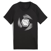 (キッズ)ジュニア ACTIVE SPORTS グラフィック ポリ 半袖Tシャツ 687748 01 BLK