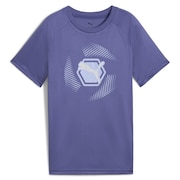 (キッズ)ジュニア ACTIVE SPORTS グラフィック ポリ 半袖Tシャツ 687748 46 BGRY