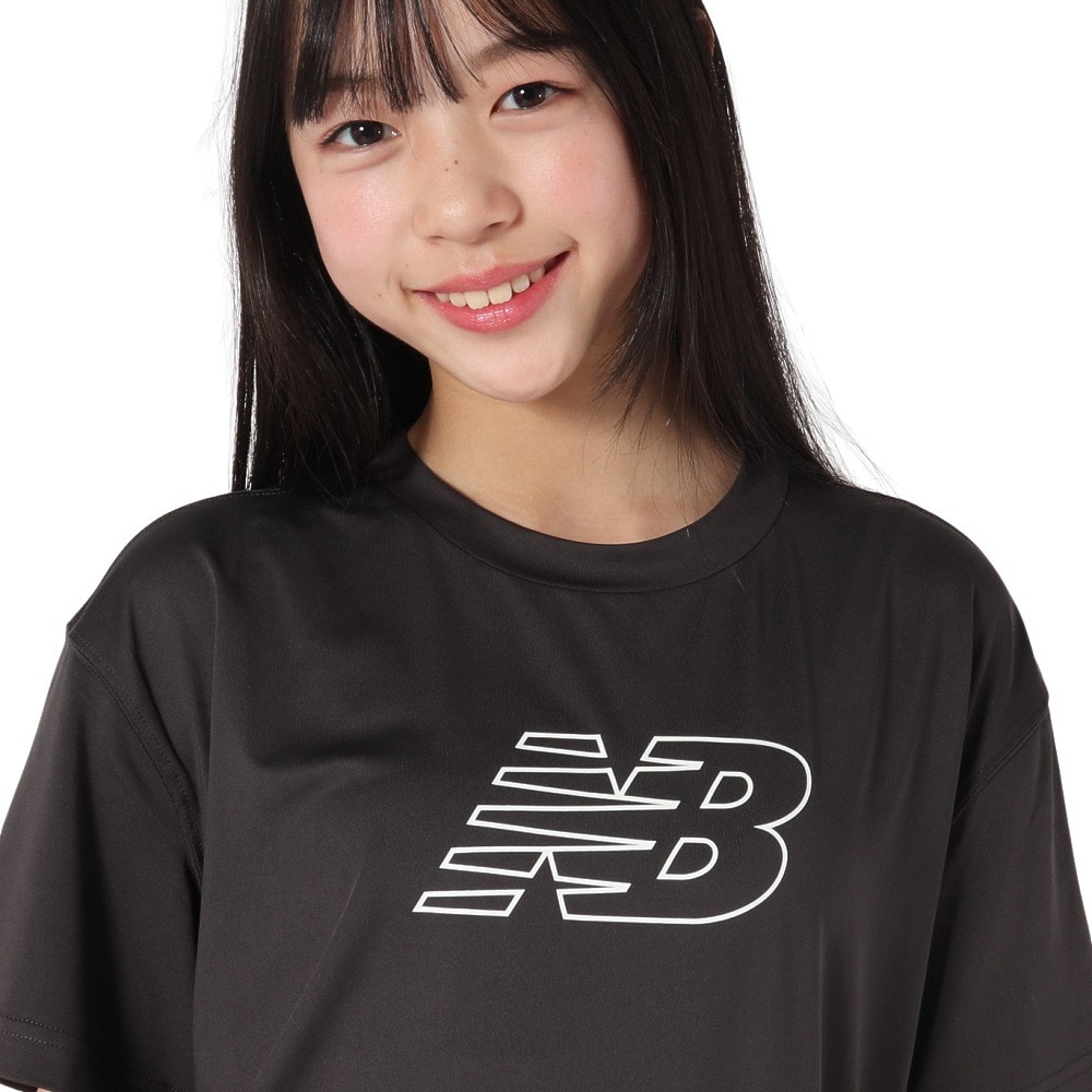 ニューバランス（new balance）（キッズ）ショートスリーブＴシャツ YT51009BLK
