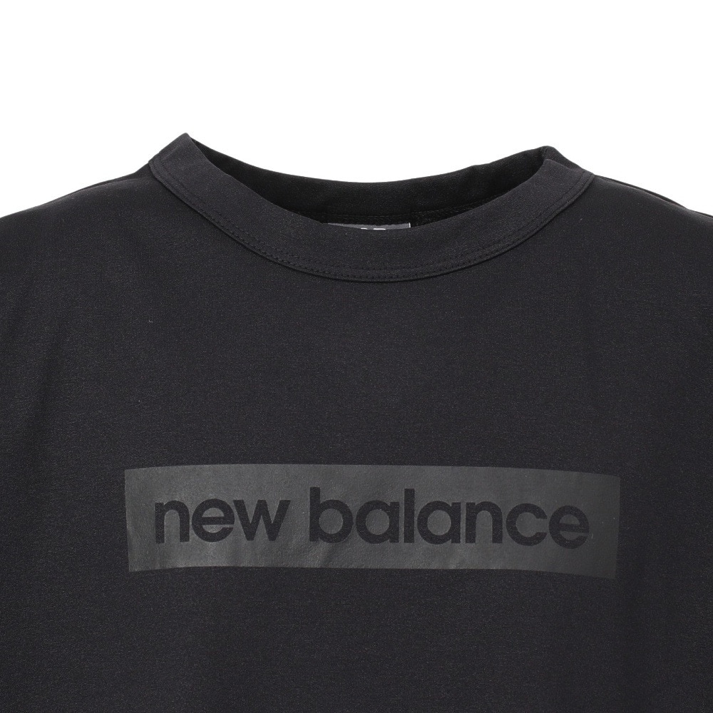 ニューバランス（new balance）（キッズ）ジュニア ロゴショートスリーブトップ 半袖Tシャツ ABT55525BK
