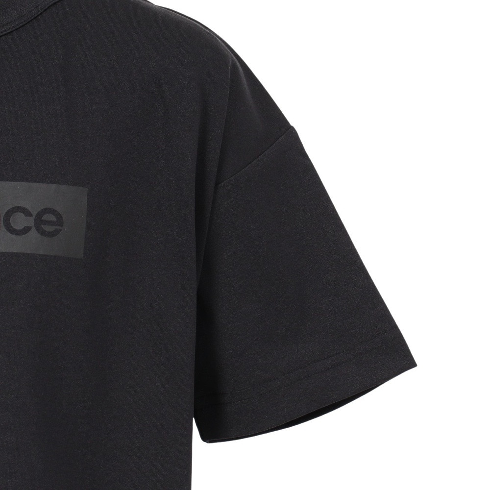 ニューバランス（new balance）（キッズ）ジュニア ロゴショートスリーブトップ 半袖Tシャツ ABT55525BK