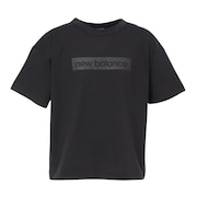 (キッズ)ジュニア ロゴショートスリーブトップ 半袖Tシャツ ABT55525BK