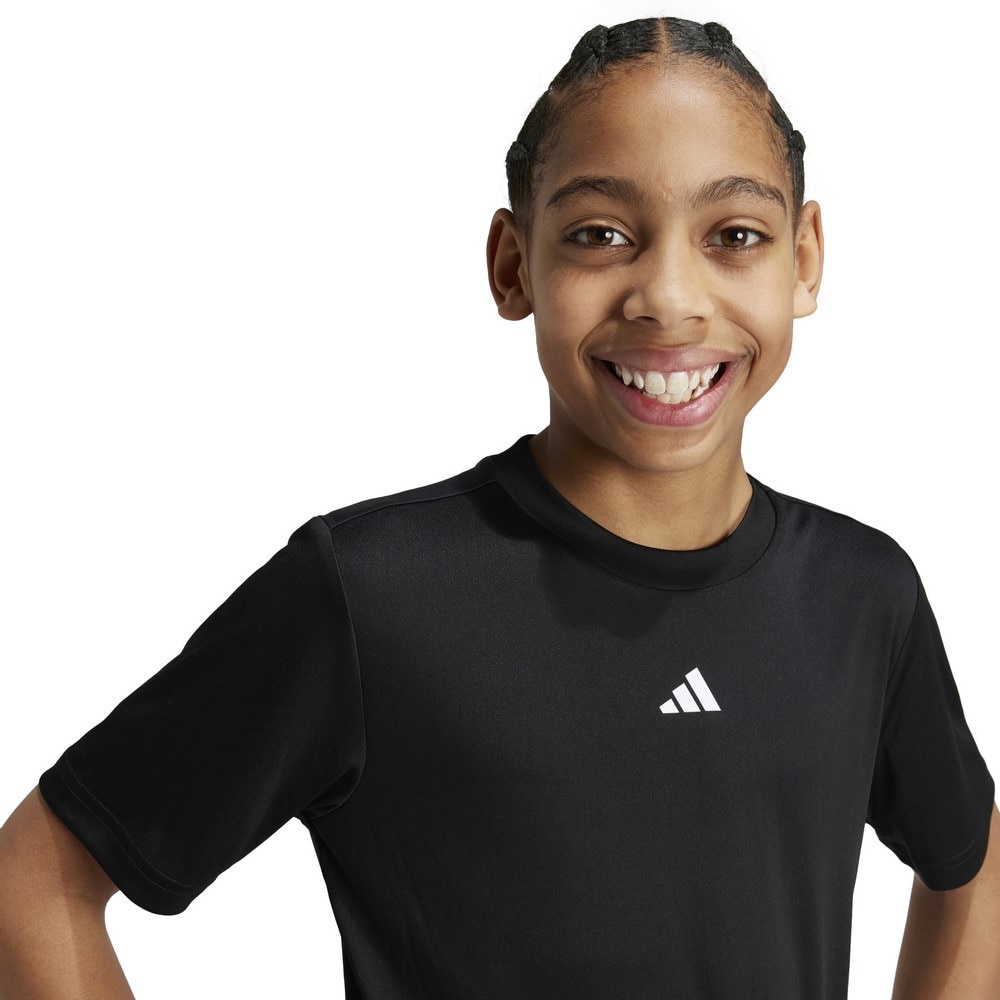 アディダス（adidas）（キッズ）ジュニア トレイン エッセンシャルズ ロゴ レギュラーフィット 半袖Tシャツ JTH37-IV9576