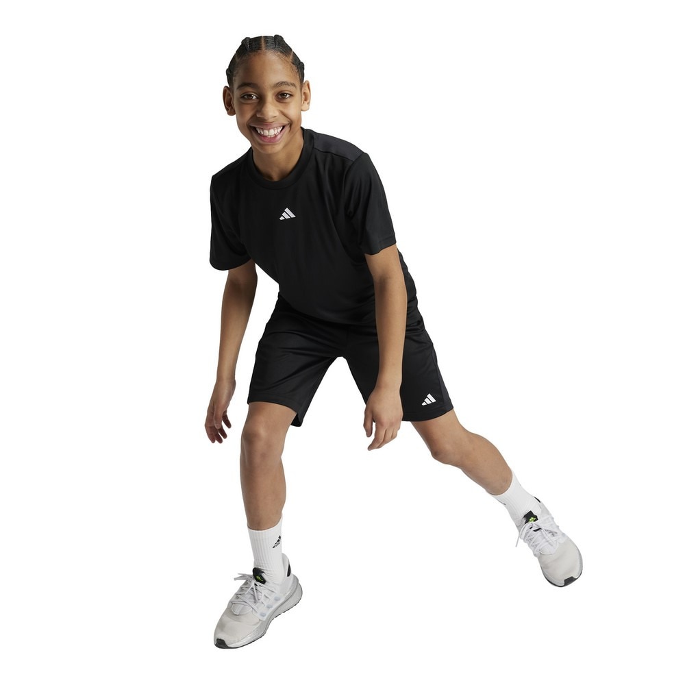 アディダス（adidas）（キッズ）ジュニア トレイン エッセンシャルズ ロゴ レギュラーフィット 半袖Tシャツ JTH37-IV9576