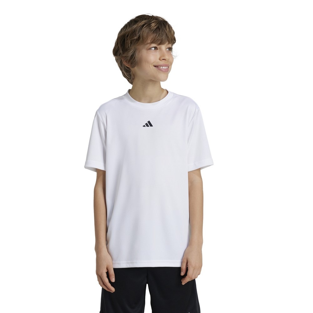 アディダス（adidas）（キッズ）ジュニア トレイン エッセンシャルズ ロゴ レギュラーフィット 半袖Tシャツ JTH37-IW0853