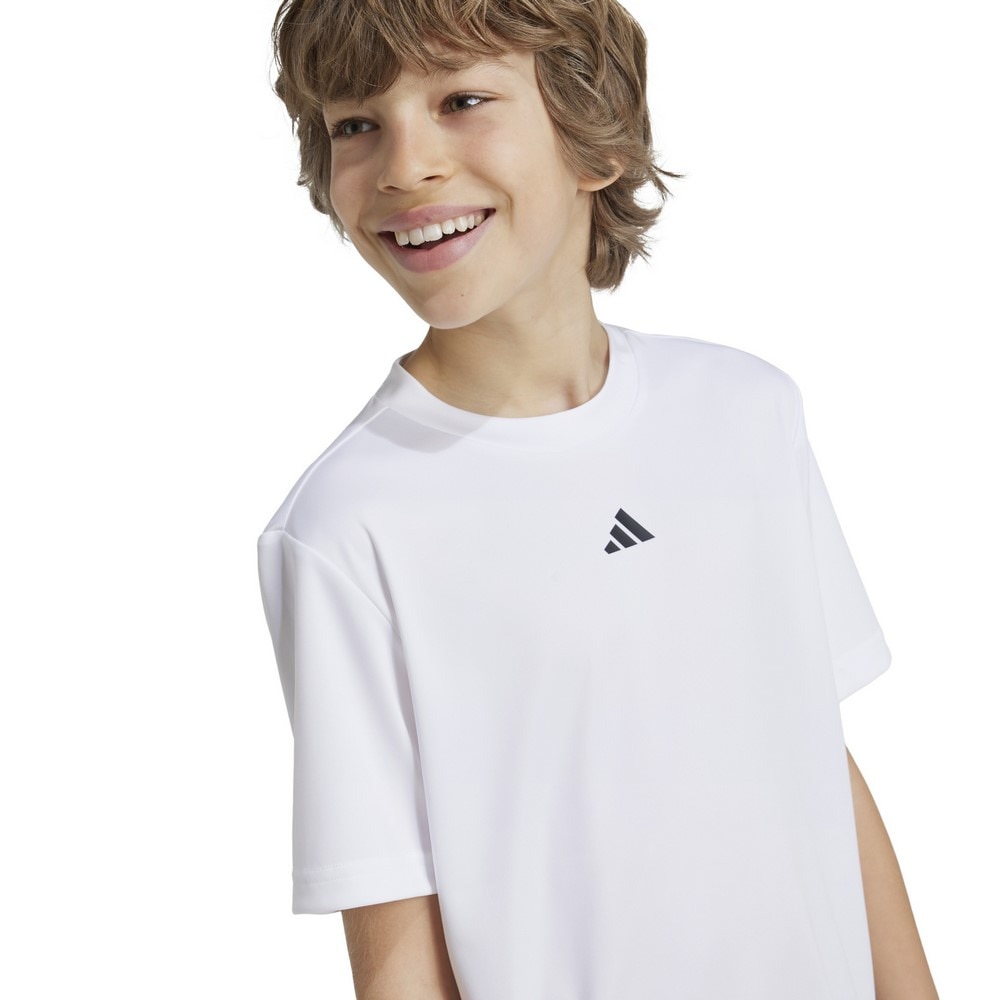 アディダス（adidas）（キッズ）ジュニア トレイン エッセンシャルズ ロゴ レギュラーフィット 半袖Tシャツ JTH37-IW0853