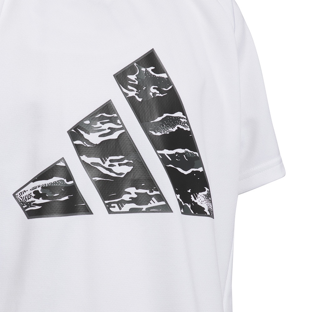 アディダス（adidas）（キッズ）キッズ エッセンシャルズ 3バー カモ柄 半袖Tシャツ KCE63-JL9589