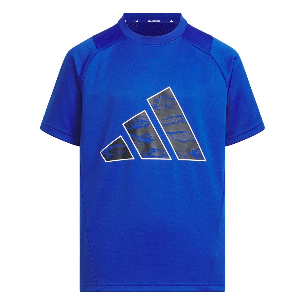 アディダス（adidas）（キッズ）キッズ エッセンシャルズ 3バー カモ柄 半袖Tシャツ KCE63-JM4545