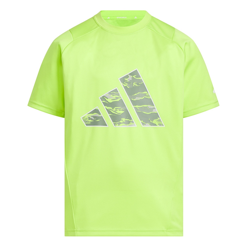 アディダス（adidas）（キッズ）キッズ エッセンシャルズ 3バー カモ柄 半袖Tシャツ KCE63-JM4546