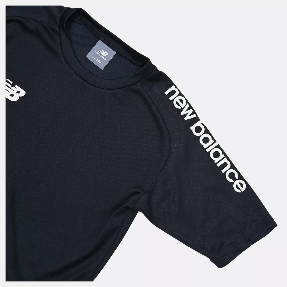ニューバランス（new balance）（キッズ）ジュニア ニット ショートスリーブTシャツ ABT55221BK