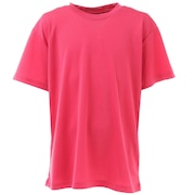 (キッズ)ドライ 吸汗速乾 UVカット ジュニア 半袖無地Tシャツ 865PG9CD9296 PNK
