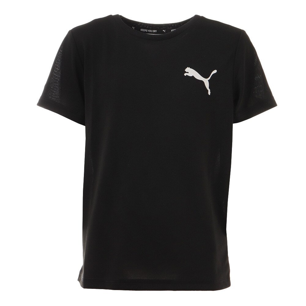  ジュニア ACTIVE ESS スモールロゴ Tシャツ 588823 01 BLK