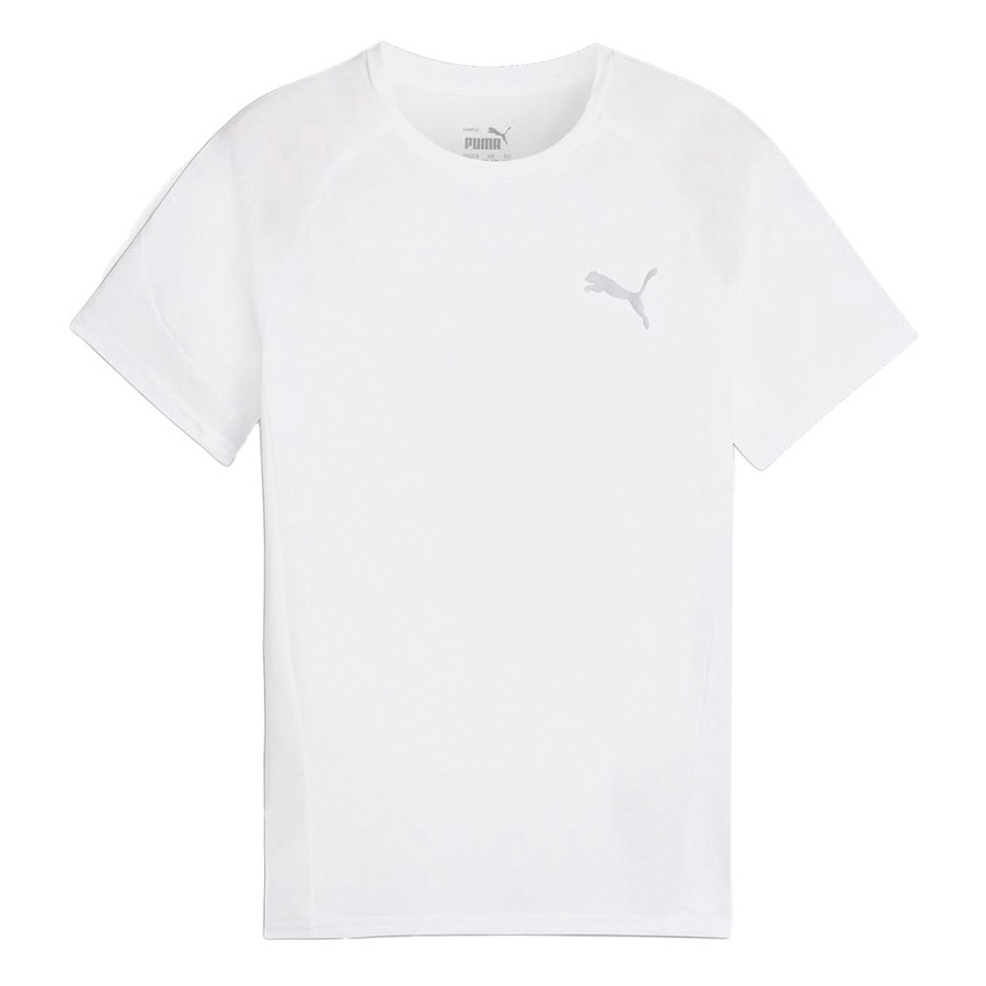 プーマ（PUMA）（キッズ）キッズ ボーイズ エヴォストライプ 半袖 Tシャツ 681331 02 WHT