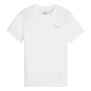 (キッズ)キッズ ボーイズ エヴォストライプ 半袖 Tシャツ 681331 02 WHT
