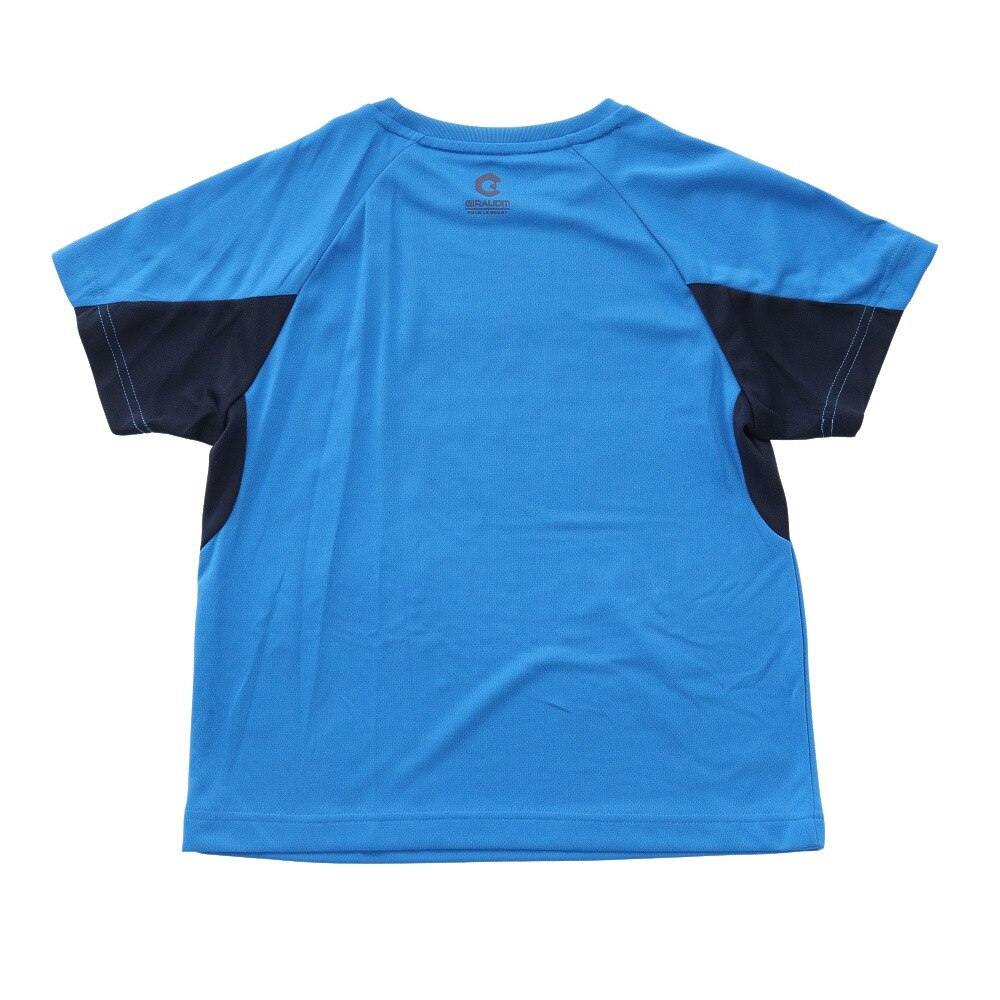 ジローム（GIRAUDM）（キッズ）ドライ 吸汗速乾 UVカット ジュニア Tスーツ 865GM1CD6723 BLU Tシャツ&ハーフパンツセット★★★