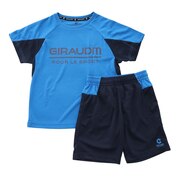 ジローム（GIRAUDM）（キッズ）ドライ 吸汗速乾 UVカット ジュニア Tスーツ 865GM1CD6723 BLU Tシャツ&ハーフパンツセット