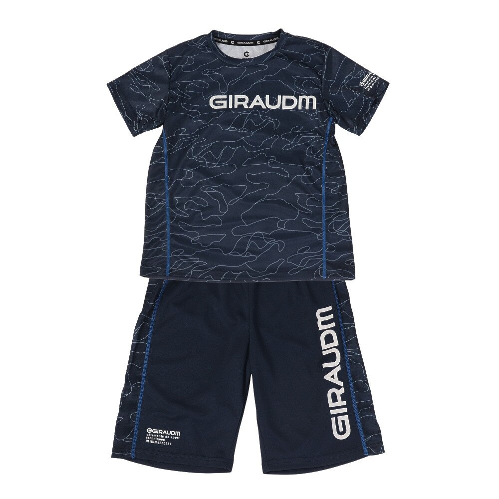 ジローム（GIRAUDM）（キッズ）ドライ 接触冷感 ドライプラスクール メッシュ2点セットA CT2S3393-TR865-DGSD NVY★★★