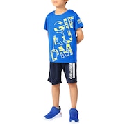 (キッズ)上下セットキッズ ドライプラス Tシャツ パンツ CT3S0072-TR865-GRSD BLU