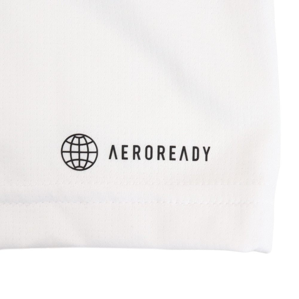 アディダス（adidas）（キッズ）Tシャツ 半袖 キッズ 上下セット AEROREADY スリーストライプス  ECM35-HS1608