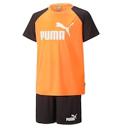 プーマ（PUMA）（キッズ）ボーイズ ポリ Tシャツ & ショーツ 上下セット 849634 22 ORG