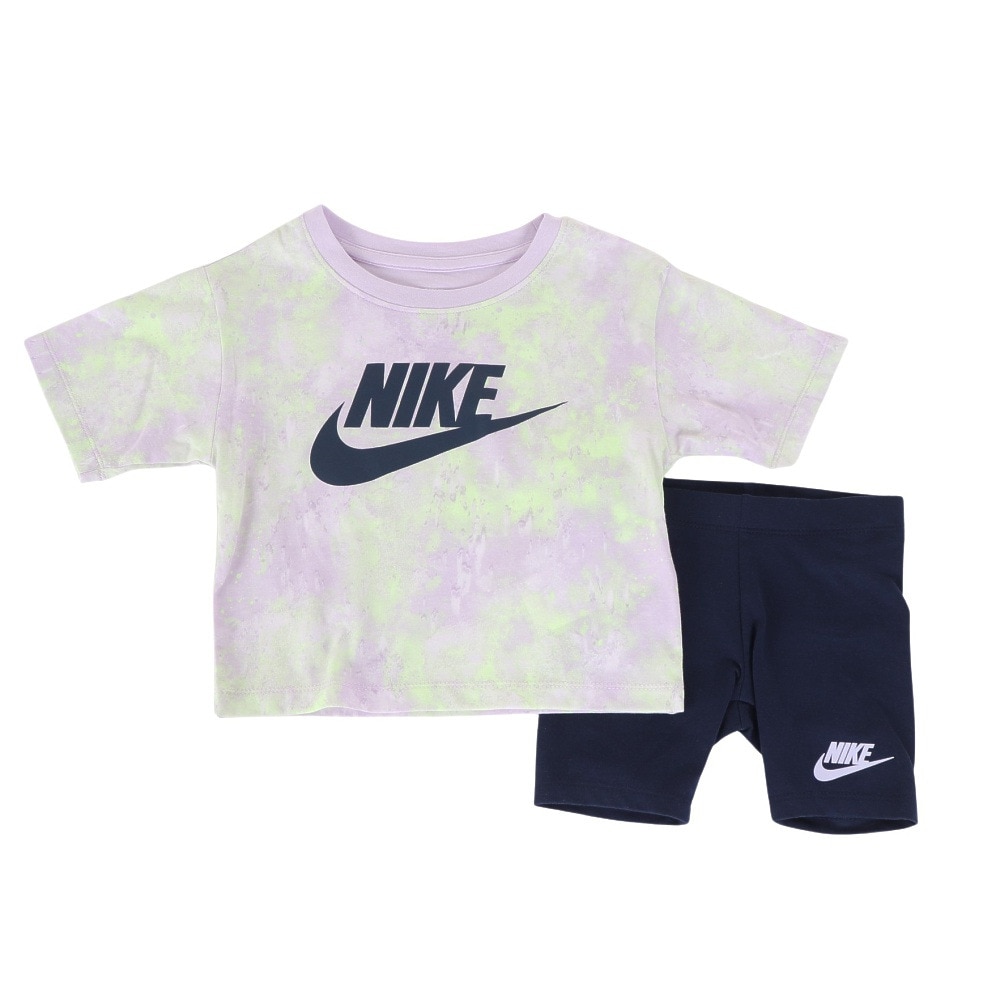 ナイキ（NIKE）（キッズ）キッズ NKG BOXY Tシャツ & BIKE ショーツ 上下セット 36L658-U90