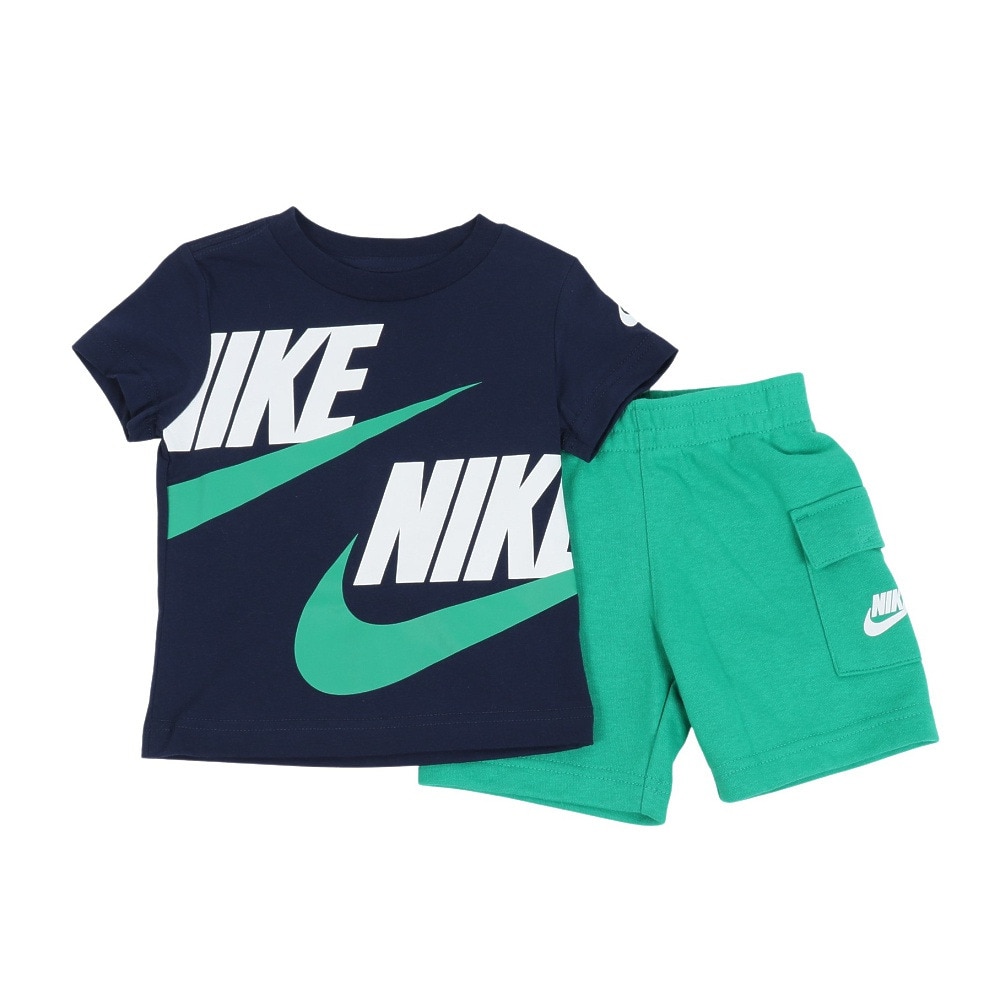 ナイキ（NIKE）（キッズ）トドラー B NSW HBR CARGO FT SHORT 上下セット 76J213-E5D