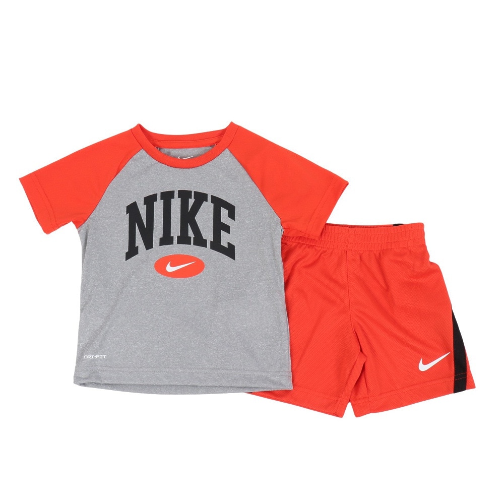 ナイキ（NIKE）（キッズ）トドラー NKB B NK ドライフィット RAGLAN メッシュショート セット 76L729-R7O