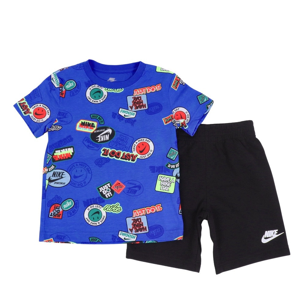 ナイキ(NIKE)(キッズ)ボーイズ NSW AOP FT SHORT 上下セット ナイキ(NIKE)(キッズ)ボーイズ NSW AOP FT SHORT 上下セット