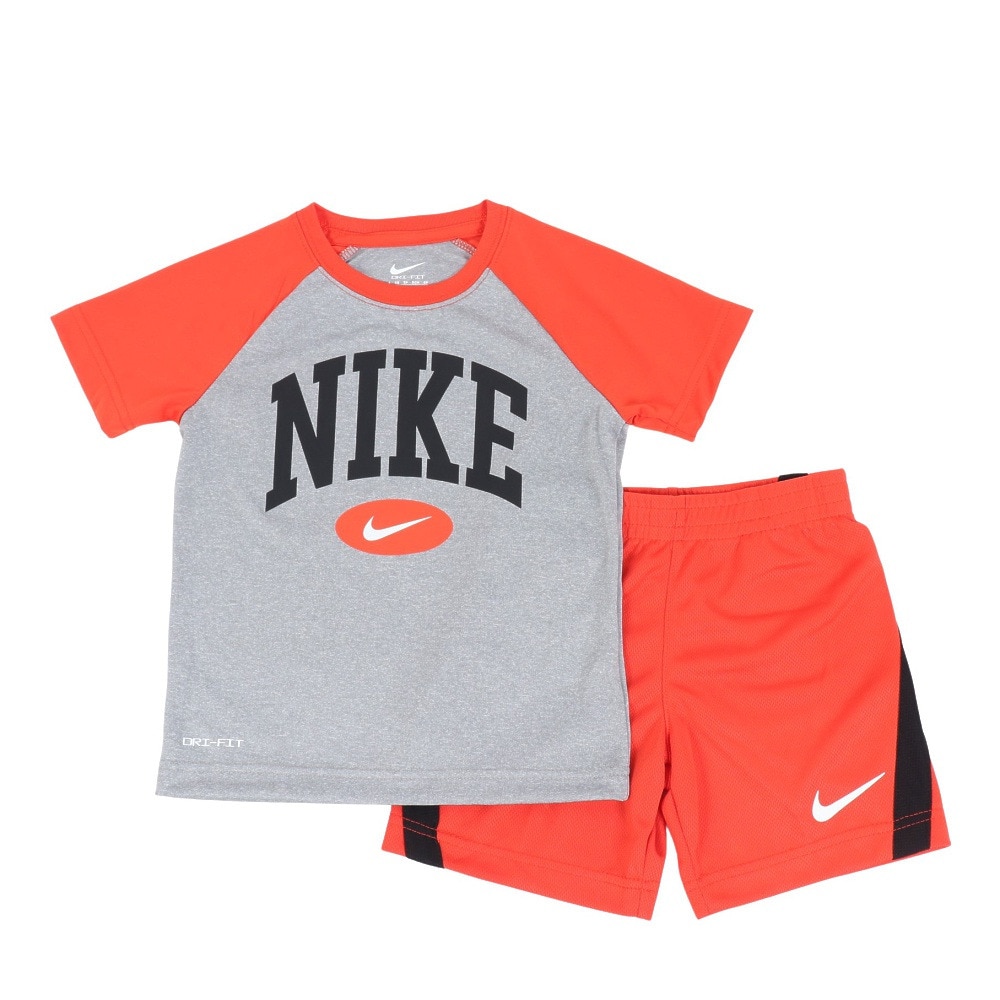 ナイキ（NIKE）（キッズ）ボーイズ NK DF RAGLAN MESH SHORT 上下セット 86L729-R7O