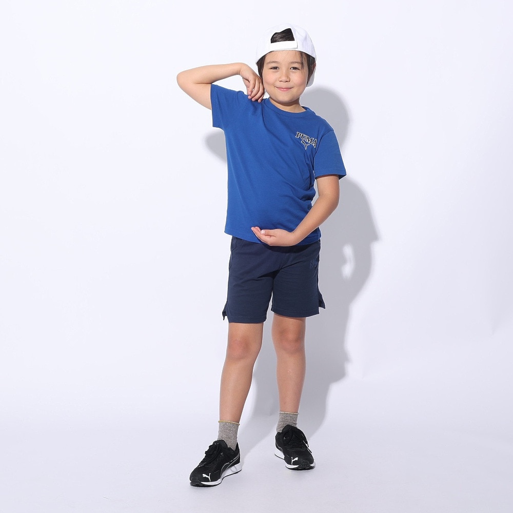 プーマ（PUMA）（キッズ）ボーイズ プーマ スクアッド 半袖Tシャツ & ショーツセット 681409 17 BGRY