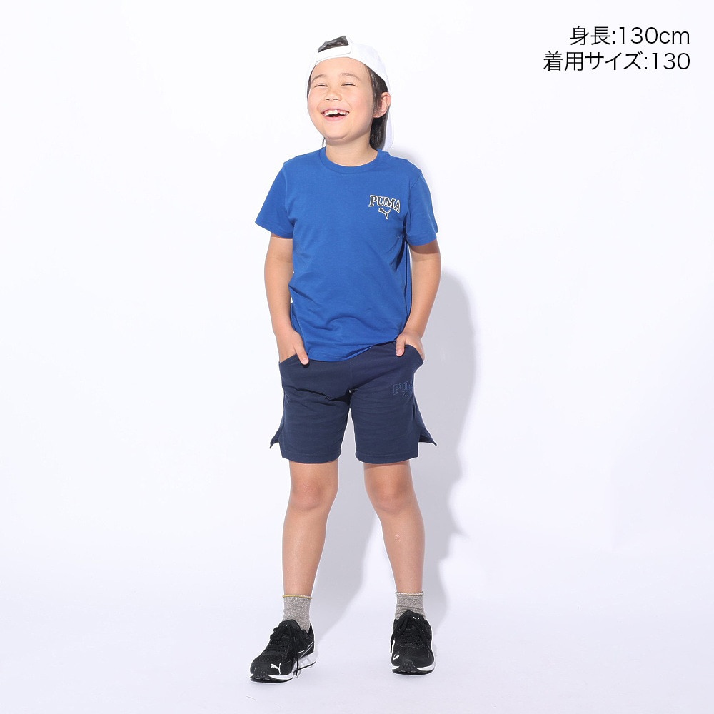 プーマ（PUMA）（キッズ）ボーイズ プーマ スクアッド 半袖Tシャツ & ショーツセット 681409 17 BGRY