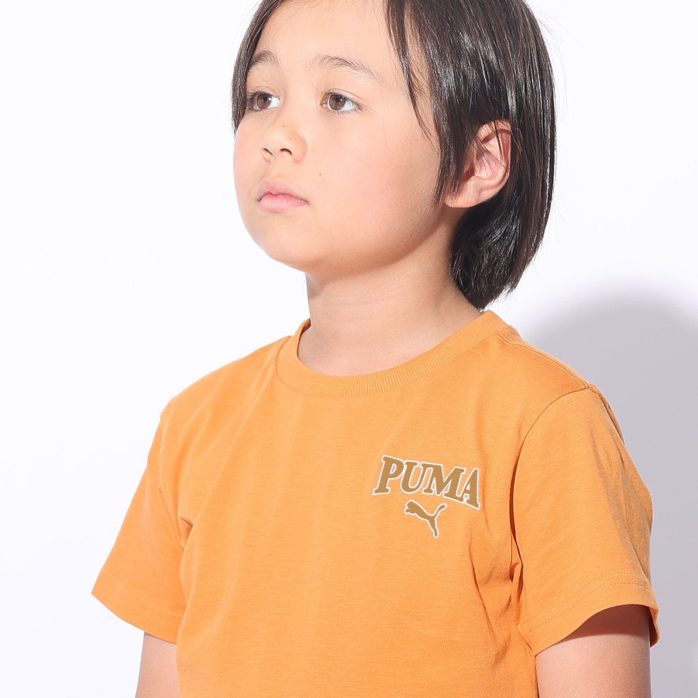プーマ（PUMA）（キッズ）ボーイズ プーマ スクアッド 半袖Tシャツ & ショーツセット 681409 91 ORG