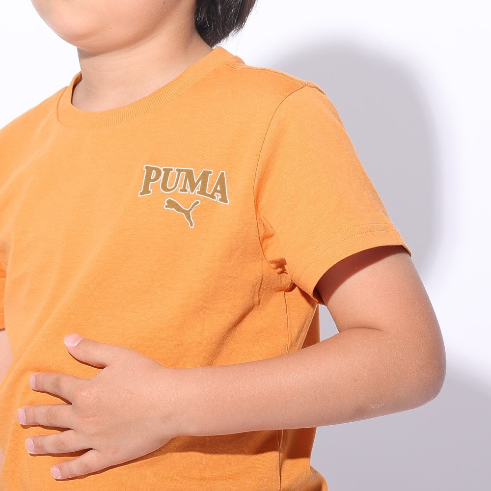 プーマ（PUMA）（キッズ）ボーイズ プーマ スクアッド 半袖Tシャツ & ショーツセット 681409 91 ORG