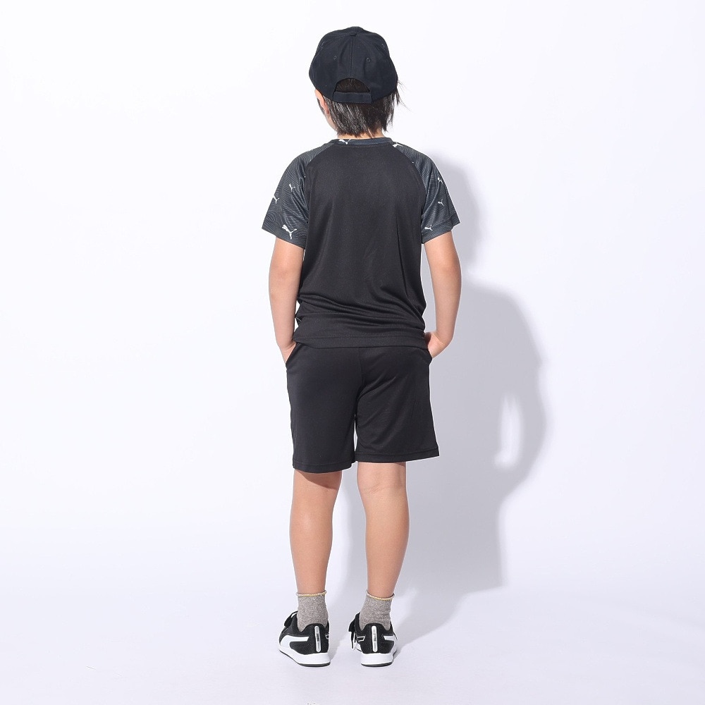 プーマ（PUMA）（キッズ）ボーイズ アクティブ スポーツ ポリ AOP 半袖Tシャツ & ショーツセット 681412 01 BLK