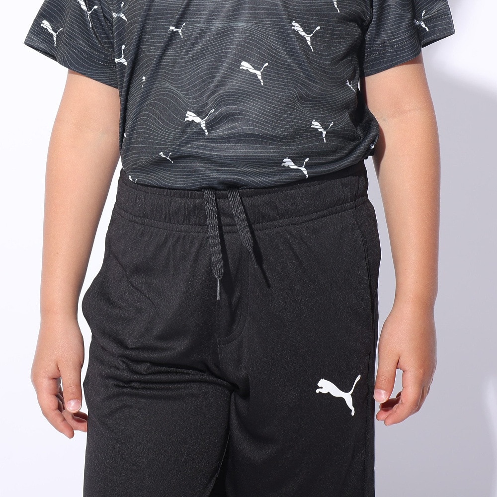 プーマ（PUMA）（キッズ）ボーイズ アクティブ スポーツ ポリ AOP 半袖Tシャツ & ショーツセット 681412 01 BLK