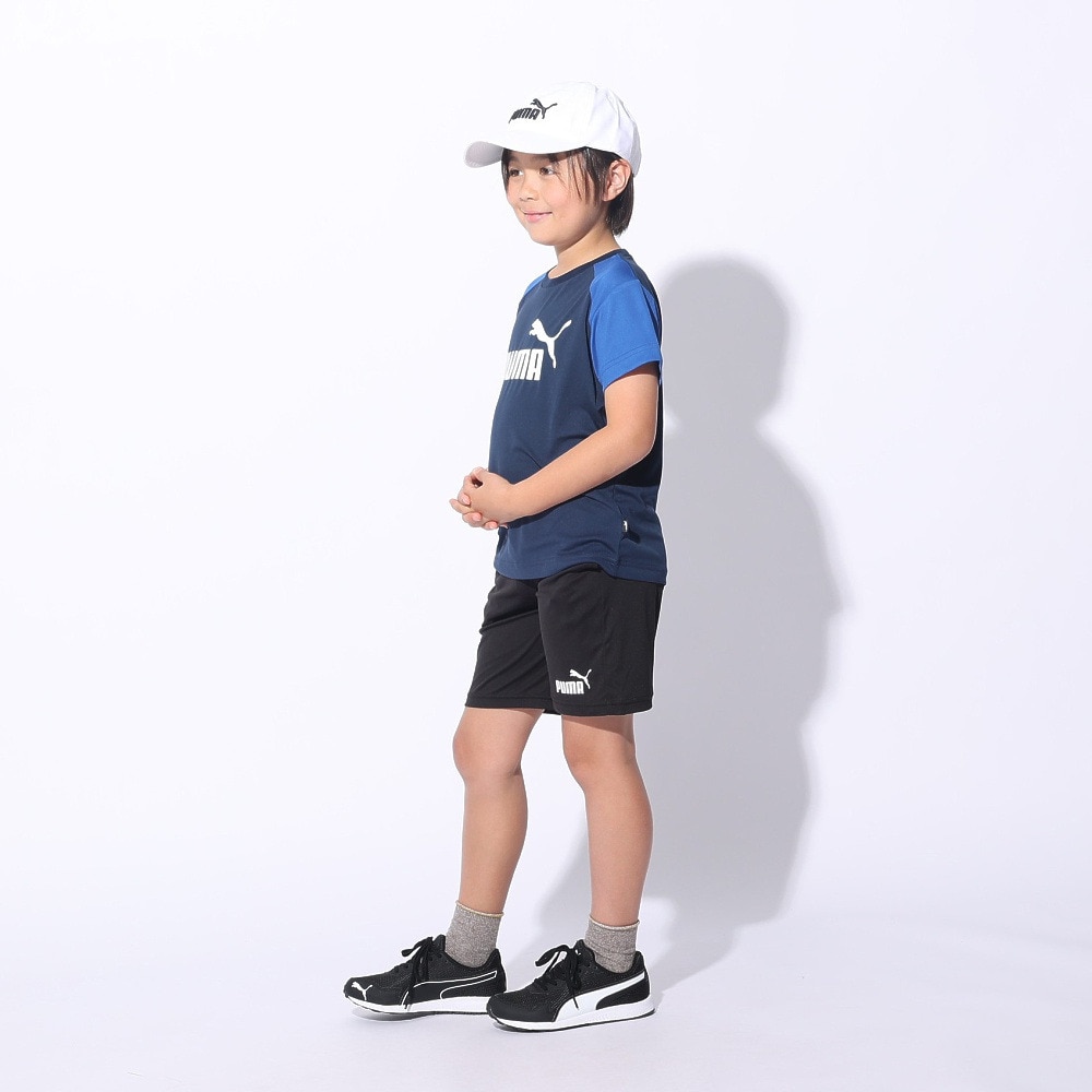プーマ（PUMA）（キッズ）ボーイズ ポリ 半袖Tシャツ & ショーツセット 849634 14 NVY