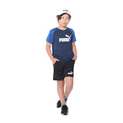 プーマ（PUMA）（キッズ）ボーイズ ポリ 半袖Tシャツ & ショーツセット 849634 14 NVY