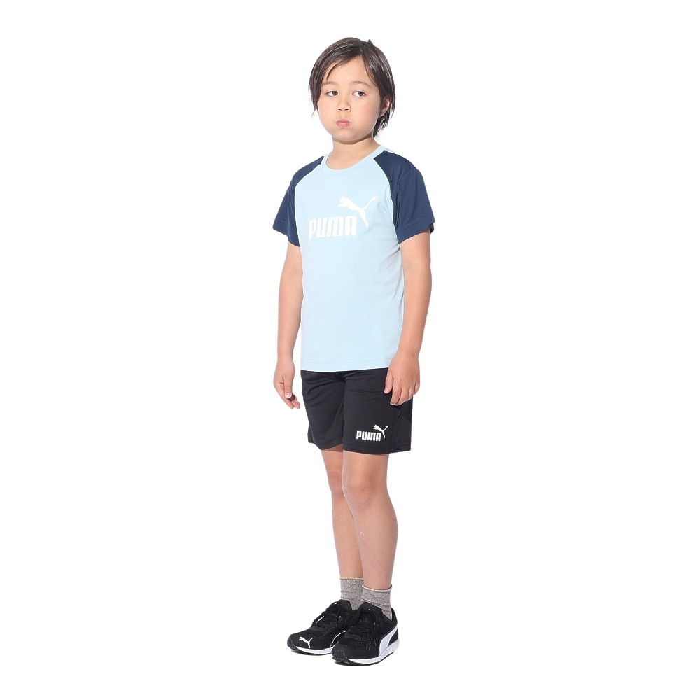 プーマ（PUMA）（キッズ）ボーイズ ポリ 半袖Tシャツ & ショーツセット 849634 23 TQS