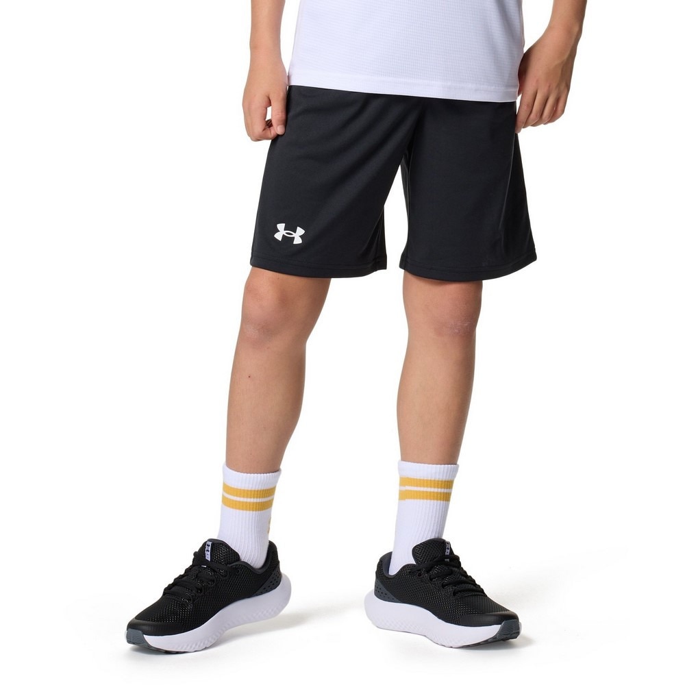 アンダーアーマー（UNDER ARMOUR）（キッズ）ジュニア テック カラーブロック Tシャツ ショーツ 上下セット 6001343 001