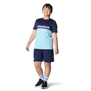 (キッズ)ジュニア テック カラーブロック Tシャツ ショーツ 上下セット 6001343 410